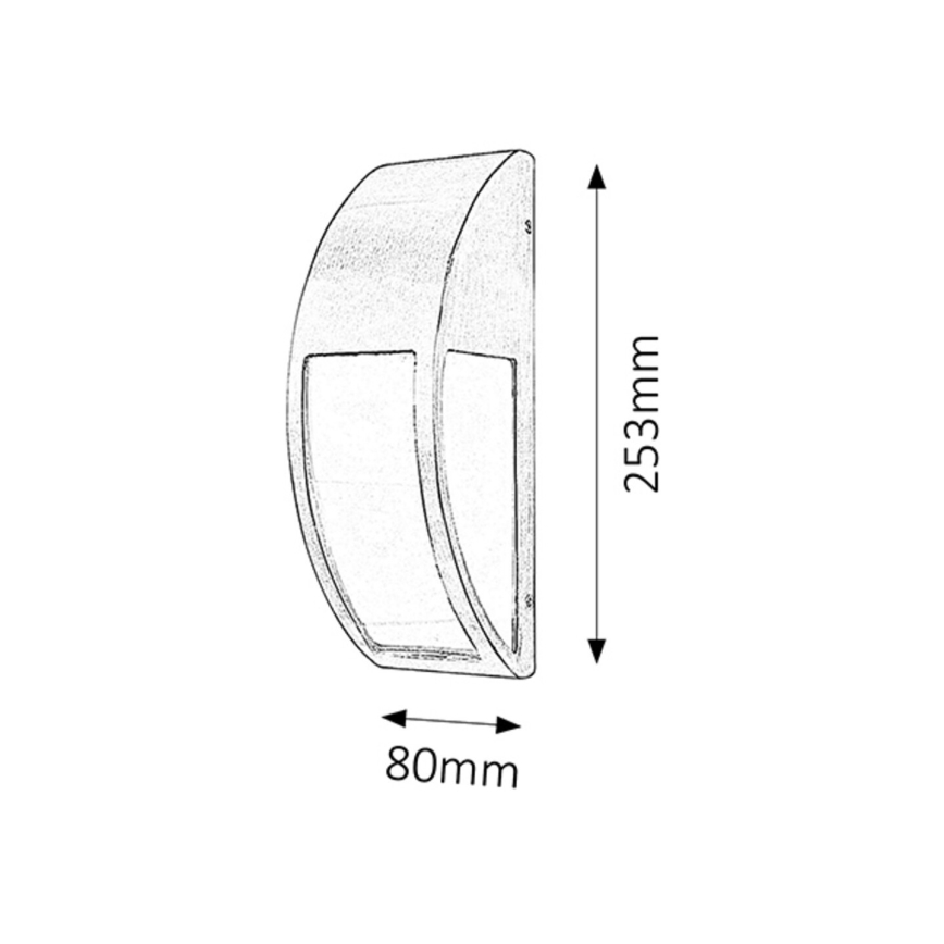 Rabalux 8269 - Sieninis lauko šviestuvas GENOVA 1xE27/40W/230V