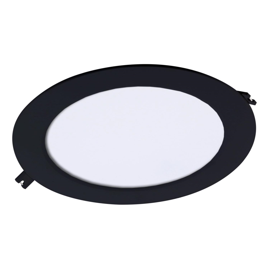Rabalux - LED įleidžiamas lubinis šviestuvas LED/18W/230V diametras 22 cm juoda