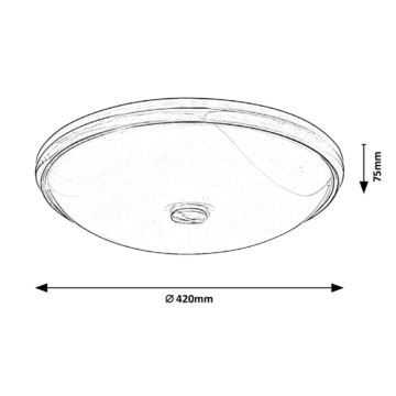 Rabalux - LED Lubinis šviestuvas LED/24W/230V