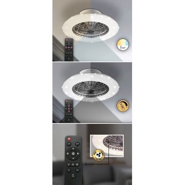 Rabalux - LED Reguliuojamas lubinis šviestuvas su ventiliatoriumi LED/30W/230V + VP