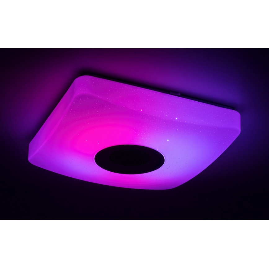 Rabalux - LED RGB Reguliuojamas lubų šviestuvas su garsiakalbiu LED/18W/230V + VP