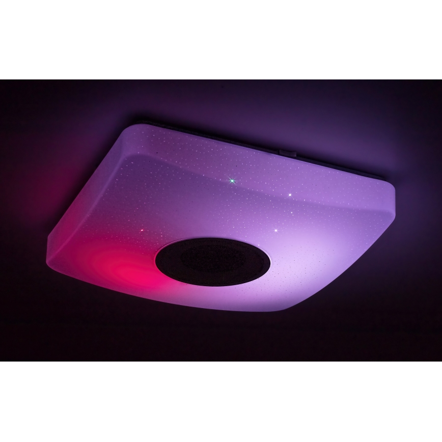 Rabalux - LED RGB Reguliuojamas lubų šviestuvas su garsiakalbiu LED/18W/230V + VP