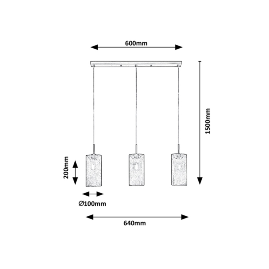 Rabalux - Pakabinamas sietynas 3xE14/25W/230V