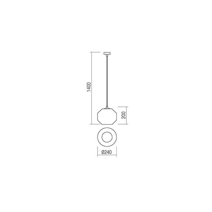 Redo 01-1420 - Pakabinamas sietynas WAKI 1xE27/42W/230V