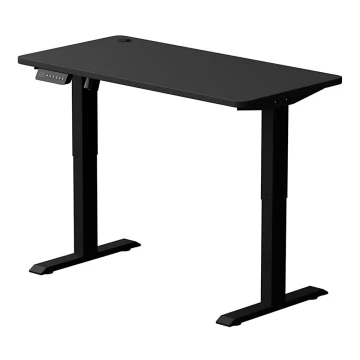 Reguliuojamas aukštis rašomasis stalas LEVANO 120x60 cm juoda