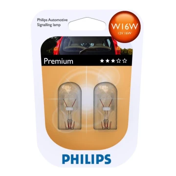 RINKINYS 2x Automobilio lemputės Philips VISION 12067B2 W16W W2,1x9,5d/16W/12V