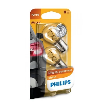 RINKINYS 2x Automobilio lemputės Philips VISION 12499CP BAY15d/5W/12V