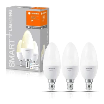 RINKINYS 3x LED pritemdomos lemputės SMART + E14 / 5W / 230V 2700K - Ledvance