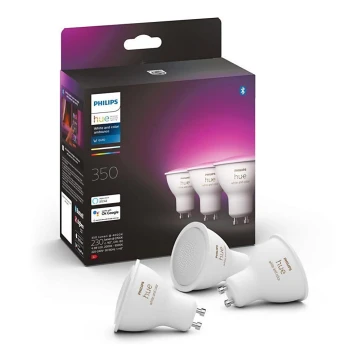 RINKINYS 3x LED Reguliuojama lemputė Philips Hue White And Color Ambience GU10/5W/230V 2000-6500K