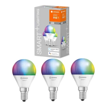 RINKINYS 3x LED RGBW Pritemdoma lemputė SMART+ E14/5W/230V 2700K-6500K - Ledvance