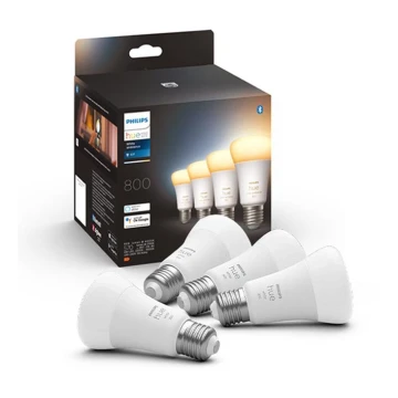 RINKINYS 4xLED Reguliuojama lemputė Philips Hue WHITE AMBIANCE E27/6W/230V 2200-6500K