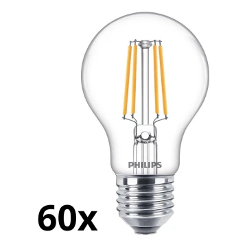 RINKINYS 60x LED Lemputės VINTAGE Philips A60 E27/4,3W/230V 2700K
