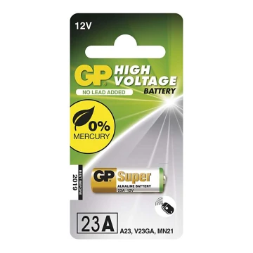 šarminės baterijos  A23 GP 12V/55 mAh