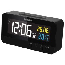 Sencor - Digital clock Su alarm ir thermometer 230V/1xCR2032