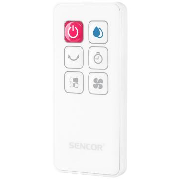 Sencor - Mobilus oro aušintuvas su LED ekranu 3in1 70W/230V balta + nuotolinio valdymo pultas