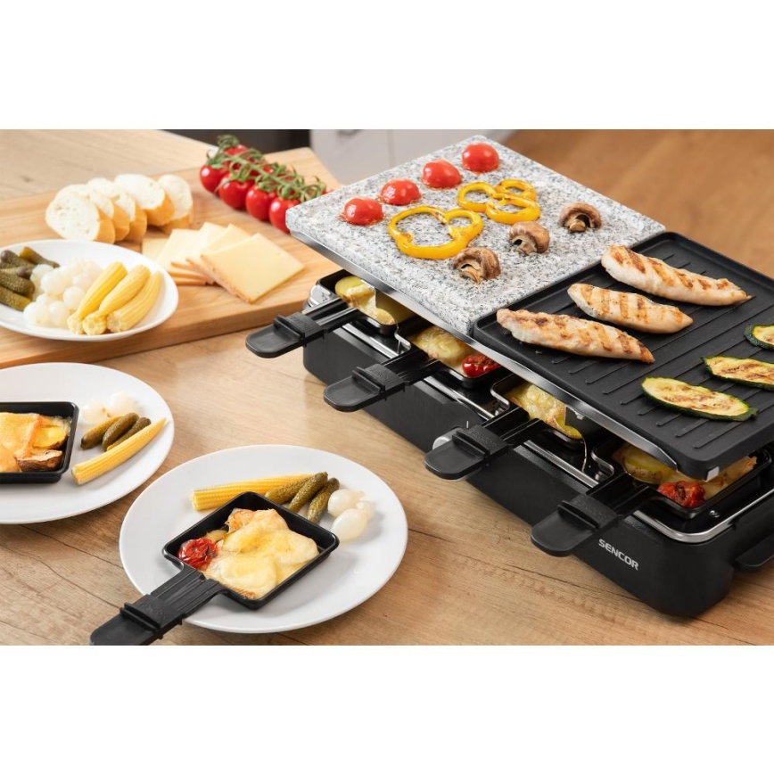 Sencor - Raclette grill su priedais 1400W/230V