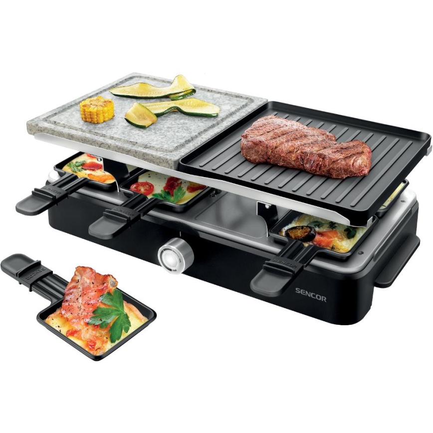 Sencor - Raclette grill su priedais 1400W/230V