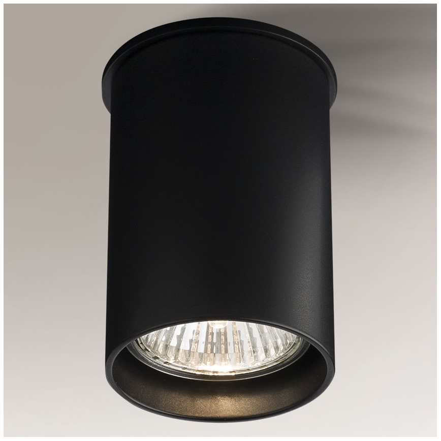 Shilo - Akcentinis šviestuvas 1xGU10/15W/230V 9 cm juodas