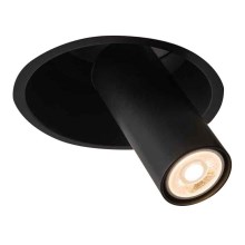 Shilo - Įleidžiamas akcentinis šviestuvas 1xGU10/15W/230V d. 18,3 cm juodas