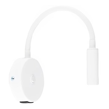 Sieninė lempa su USB port LAGOS 1xG9/6W/5V balta