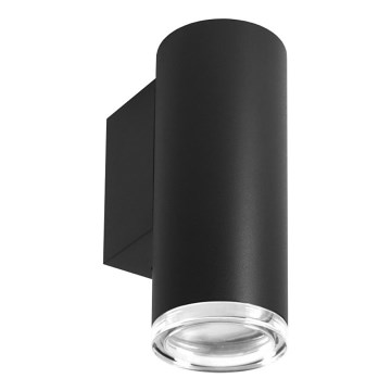 Sieninis akcentinis vonios šviestuvas TURYN 1xGU10/10W/230V IP44 juoda