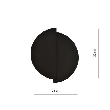 Sieninis šviestuvas FORM 1xG9/8W/230V juoda