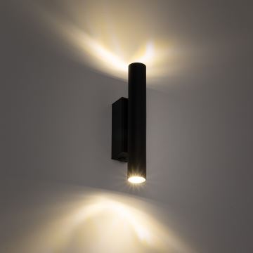 Sieninis šviestuvas LAGOS 2xG9/8W/230V juoda