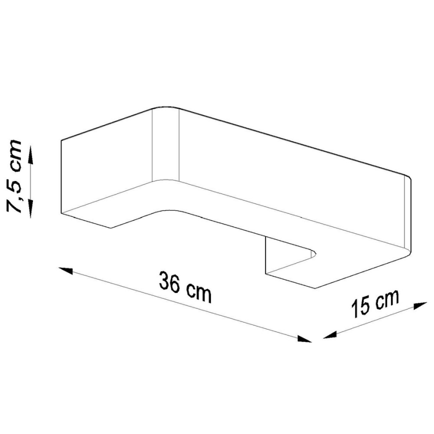 Sieninis šviestuvas MAGNET 1xE27/60W/230V baltas