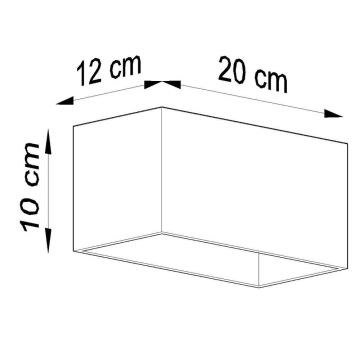 Sieninis šviestuvas QUAD MAXI 2xG9/40W/230V