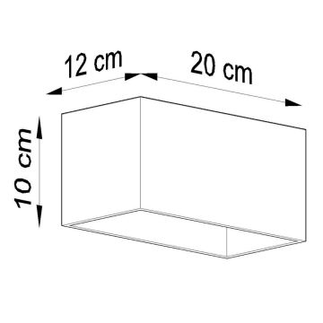 Sieninis šviestuvas QUAD MAXI 2xG9/40W/230V