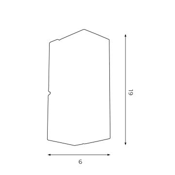 Sieninis šviestuvas WALL 1xGU10/8W/230V juodas