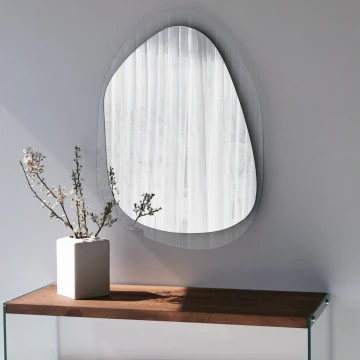 Sieninis veidrodis 55x75 cm skaidrus