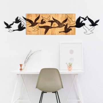 Sienų dekoracija 111x25 cm paukščiai