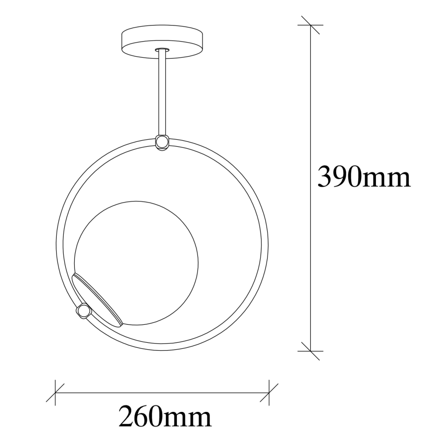 Sietynas ant stulpo DOLUNAY 1xE27/40W/230V