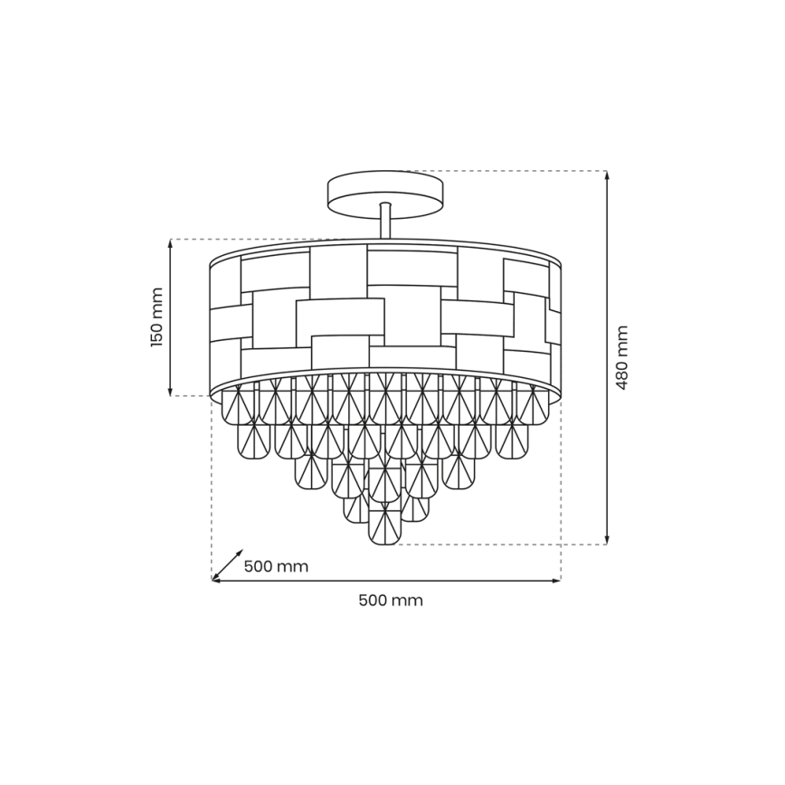 Sietynas ant stulpo LUXURIA 9xE14/40W/230V aukso