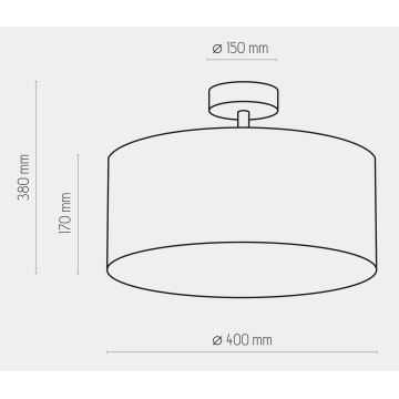 Sietynas ant stulpo RONDO 4xE27/15W/230V d. 40 cm žalias