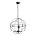 Sietynas GLOBE 3 3xE14/60W juoda