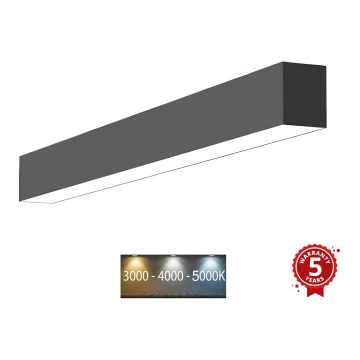 Sinclair - LED lubinis šviestuvas LSM LED/20W/230V 3000K/4000K/5000K 60 cm juoda