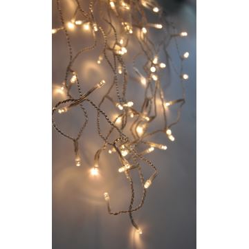 LED Lauko Kalėdinė užuolaida 360xLED/8 funkcijos 15m IP44 šiltai balta