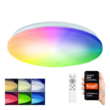 Solight WO792 - LED RGB Reguliuojamas lubinis šviestuvas WAVE LED/30W/230V Wi-Fi Tuya + valdymo pultas