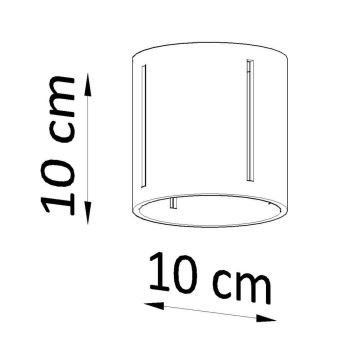 Sollux SL.0357 - Lubinis šviestuvas INEZ 1xG9/40W/230V pilka