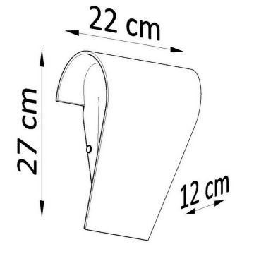 Sieninis šviestuvas CLINO 1xE27/46W/230V