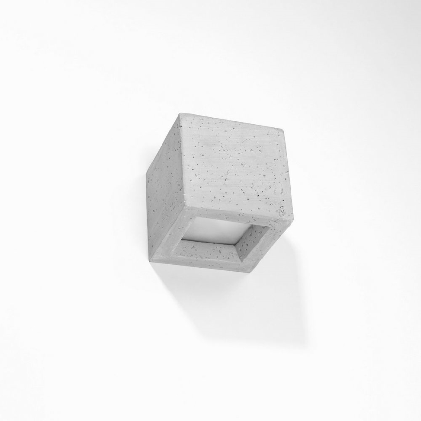 Sieninis šviestuvas LEO 1xG9/40W/230V betonas