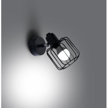 Sieninis akcentinis šviestuvas BELUCI 1xE14/40W/230V juodas