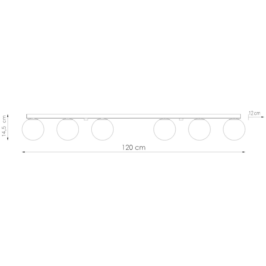 Lubinis šviestuvas YOLI 6xG9/12W/230V baltas