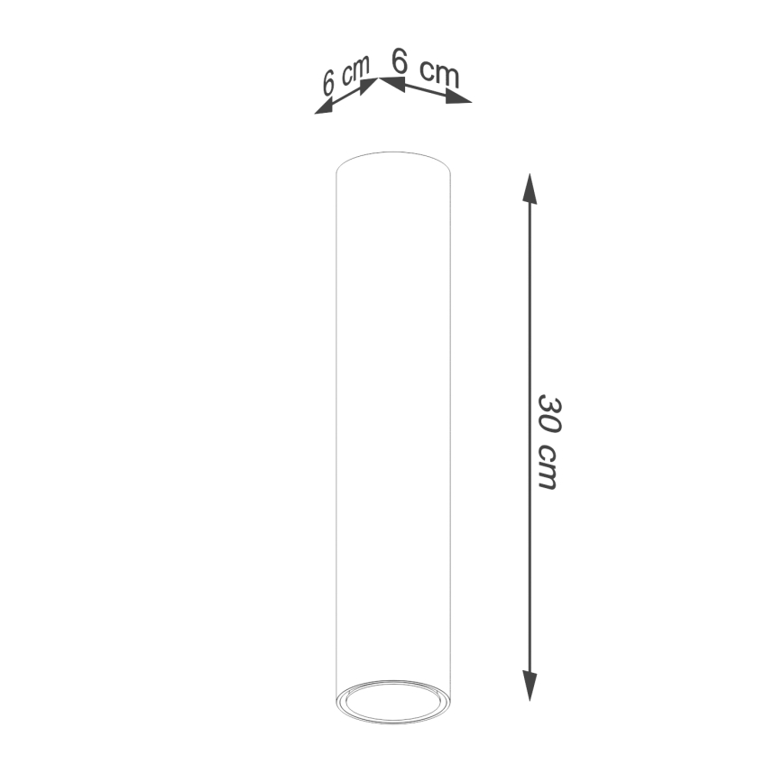 Akcentinis apšvietimas LAGOS 1xGU10/10W/230V 30 cm auksas