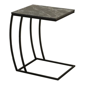 Šoninis staliukas 65x35 cm juoda