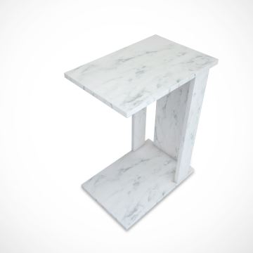 Šoninis staliukas PASIFIC 61x43 cm baltas