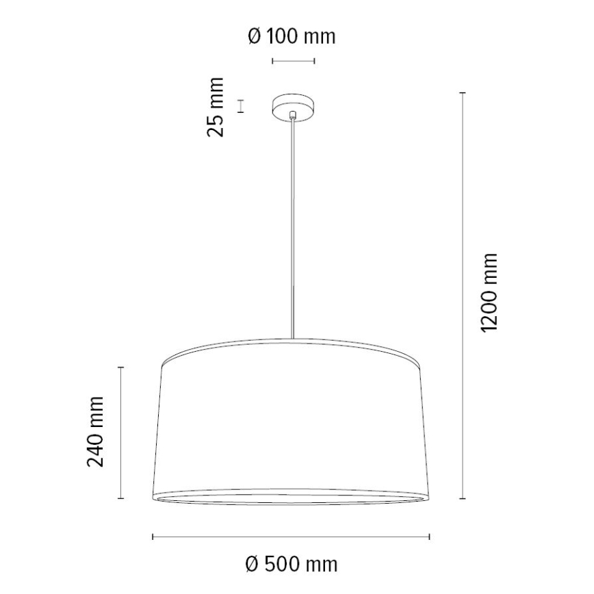 Pakabinamas sietynas BENITA 1xE27/40W/230V kreminė/ąžuolas – FSC sertifikuota