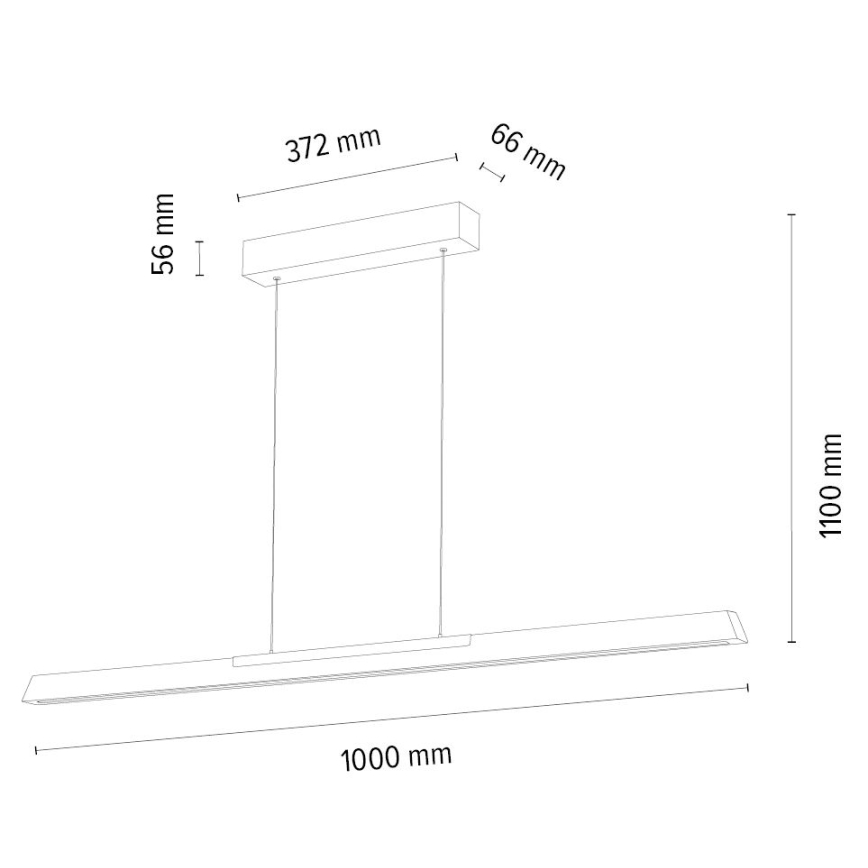 LED Reguliuojamas pakabinamas sietynas JONAS LED/14,5W/230V ąžuolas – FSC sertifikuota